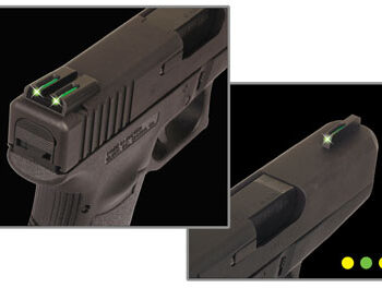 TruGlo TG131MPTY TFO  Green/Tritium/Fiber Optic Front Sight-Yellow/Tritium/Fiber Optic Rear Sight Smith & Wesson M&P