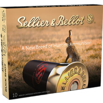 Sellier & Bellot SB12BSD Hunting  12Gauge 2.75" 27Pellets 1 1/4oz 4Buck Shot 10 Box/25 Case