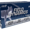 Fiocchi 204HVA Field Dynamics 204Ruger 32gr Hornady V Max 50 Per Box/20 Case 2 63046