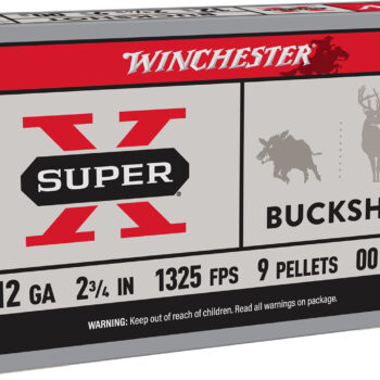 Winchester Ammo XB1200 Super X  12Gauge 2.75" 9Pellets 00Buck Shot 5 Per Box/50 Case