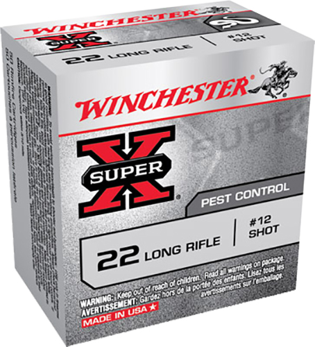 Winchester Ammo X22LRS Super X 22LR #12Shot 50 Per Box/100 Case 3 Winchester Ammo X22LRS Super X 22LR #12Shot 50 Per Box/100 Case