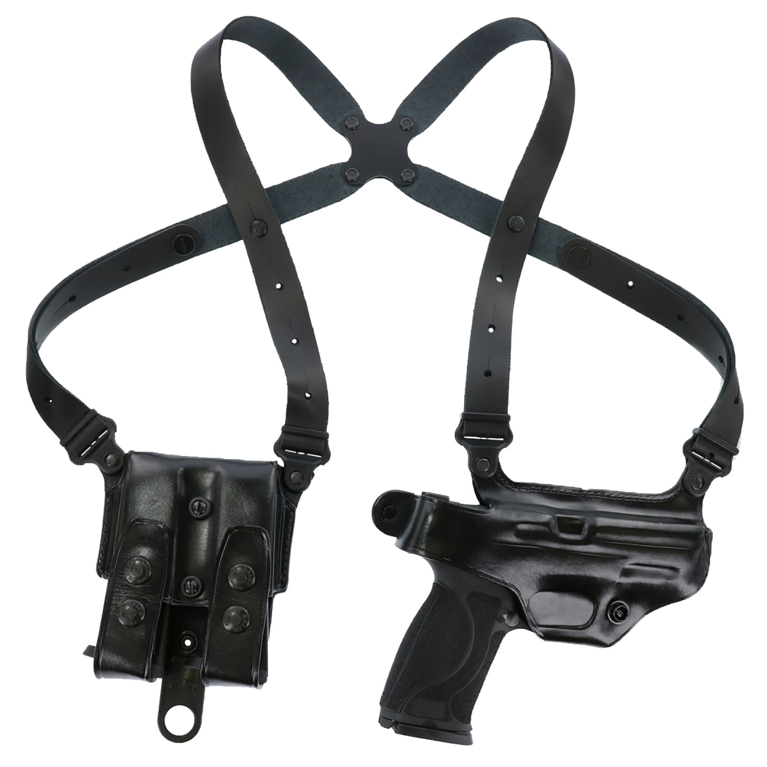 Galco MCII652B Miami Classic II Shoulder System Size Fits Chest Up To 56" Black Leather Harness Compatible w/S&W M&P Shield/Glock 43/43X Right Hand 3 Galco MCII652B Miami Classic II Shoulder System Size Fits Chest Up To 56" Black Leather Harness Compatible w/S&W M&P Shield/Glock 43/43X Right Hand