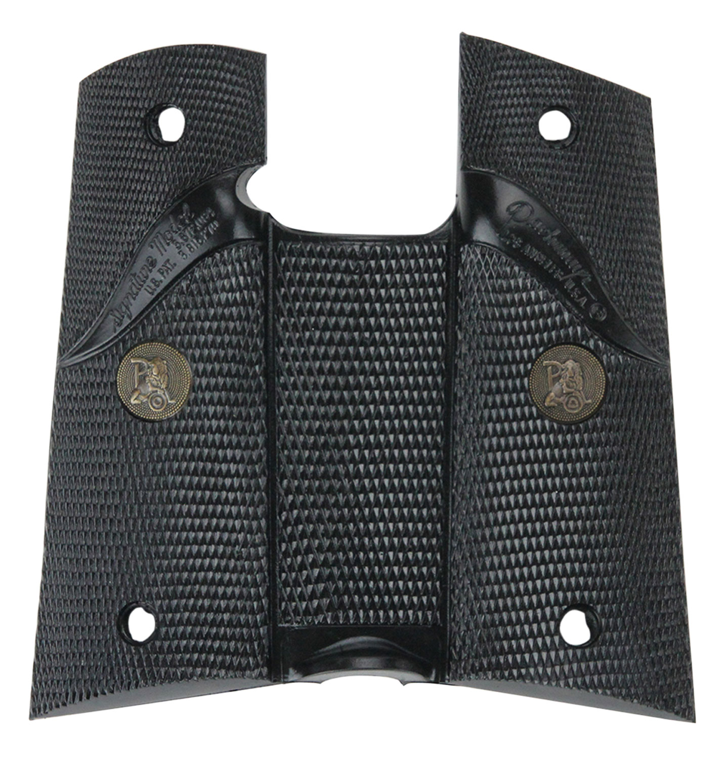 Pachmayr 02919 Signature Grip Wraparound Checkered Black Rubber for Colt MK IV Series 80 Delta Elite 3 Pachmayr 02919 Signature Grip Wraparound Checkered Black Rubber for Colt MK IV Series 80 Delta Elite