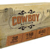 Fiocchi 38CA Cowboy Action 38Special 158gr Lead Flat Point 50 Per Box/10 Case 1 76198