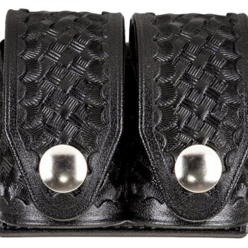 HKS 203BLBN SpeedLoader Case  Double Large Black Hytrel Belt Loop Belts 2.25" Wide