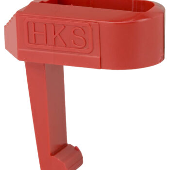 HKS 22R Speed Mag Loader Made of Plastic with Red Finish for 22 LR Ruger Mark I, Mark II