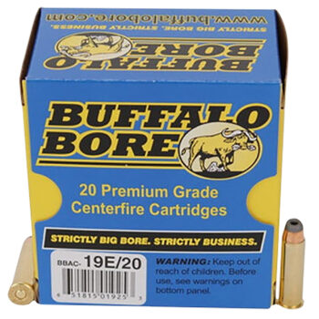 Buffalo Bore Ammunition 19E20 Tactical Strictly Business 357Mag 158gr Jacketed Hollow Point 20 Per Box/12 Case