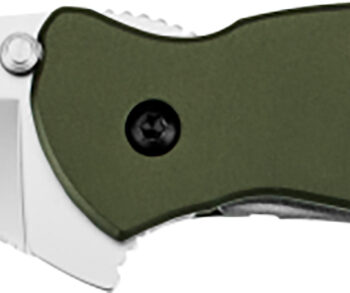 Kershaw 1620OL Scallion  2.40" Folding Drop Point Plain Bead Blasted 420HC SS Blade Olive Drab Anodized Aluminum Handle Includes Pocket Clip