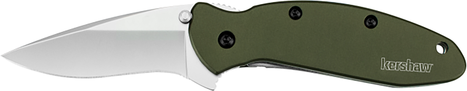 Kershaw 1620OL Scallion 2.40" Folding Drop Point Plain Bead Blasted 420HC SS Blade Olive Drab Anodized Aluminum Handle Includes Pocket Clip 3 Kershaw 1620OL Scallion 2.40" Folding Drop Point Plain Bead Blasted 420HC SS Blade Olive Drab Anodized Aluminum Handle Includes Pocket Clip