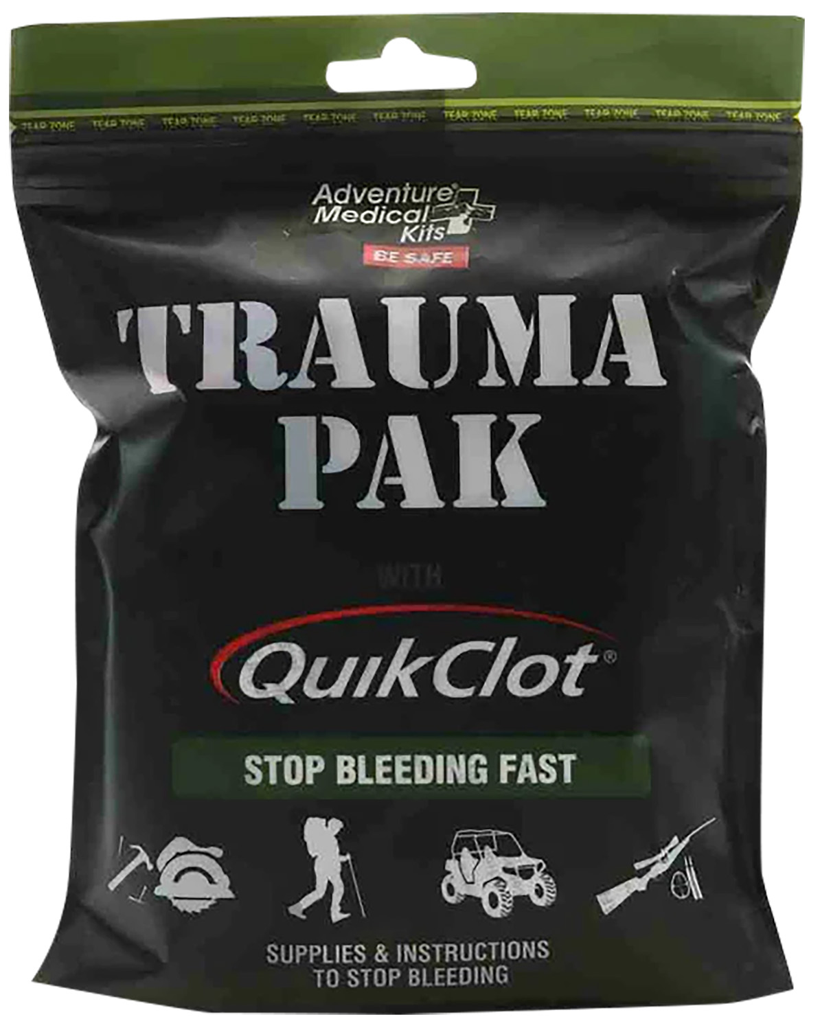 Adventure Medical Kits 20640292 Trauma Pak QuikClot Stop Bleeding Zeolite 3 Adventure Medical Kits 20640292 Trauma Pak QuikClot Stop Bleeding Zeolite