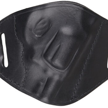 Bulldog MLBRS Molded  OWB Black Leather Belt Slide Fits S&W J Frame Fits 2-4" Barrel Right Hand
