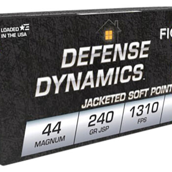 Fiocchi 44A500 Defense Dynamics  44RemMag 240gr Jacketed Soft Point 50 Per Box/10 Case