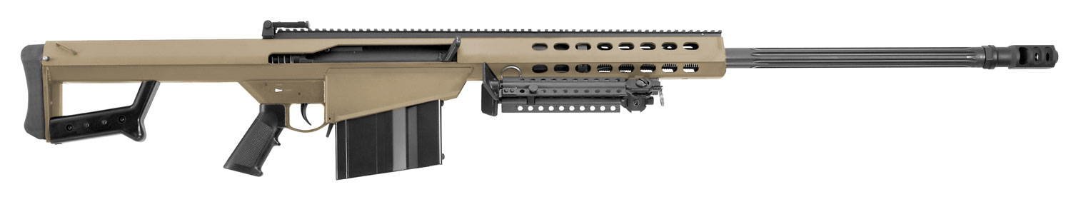 Barrett 14029 M82A1 416 Barrett 10+1 29" Fluted Barrel, Flat Dark Earth Cerakote Steel Receiver, M1913 Picatinny Acc. Rail, Fixed Synthetic Stock w/Sorbothane Recoil Pad, Includes Hard Carry Case 3 Barrett 14029 M82A1 416 Barrett 10+1 29" Fluted Barrel, Flat Dark Earth Cerakote Steel Receiver, M1913 Picatinny Acc. Rail, Fixed Synthetic Stock w/Sorbothane Recoil Pad, Includes Hard Carry Case