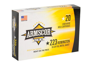 Alternative view of ARMSCOR 223REM 55GR FMJ 20/1000