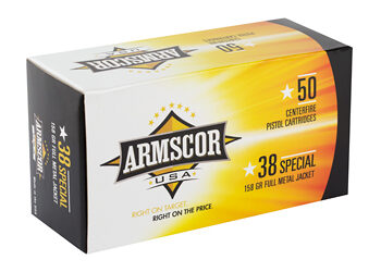 Alternative view of ARMSCOR 38SPL 158GR FMJ 50/1000