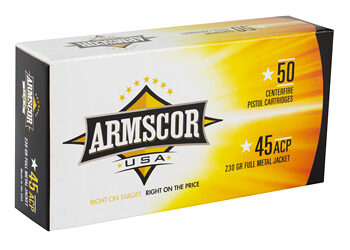 Alternative view of ARMSCOR 45ACP 230GR FMJ 50/1000