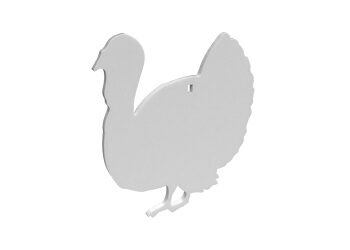 B/C AR500 3/8" SILHOUETTE TURKEY WHT
