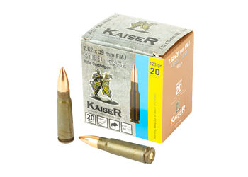 KAISER 7.62X39 123GR FMJ 20/1000