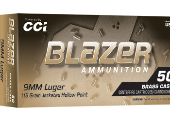 BLAZER BRASS 9MM 115GR JHP 50/500