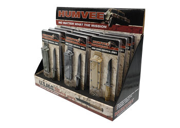 CBG HUMVEE NCK KNF DSPLY 12PC W/STH