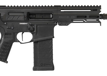 Alternative view of CMMG DISSENT MK4 5.7X28 6.5" 32RD BK