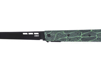 CRKT ZEPHYR 3.22" PLAIN EDGE GRN/WHT