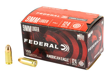 FED AM EAGLE 9MM 124GR FMJ 100RD