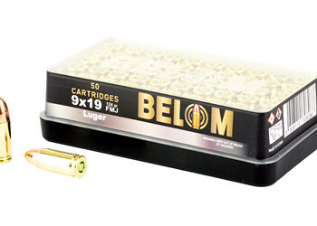 BELOM 9MM 124GR FMJ BRASS 50/1000