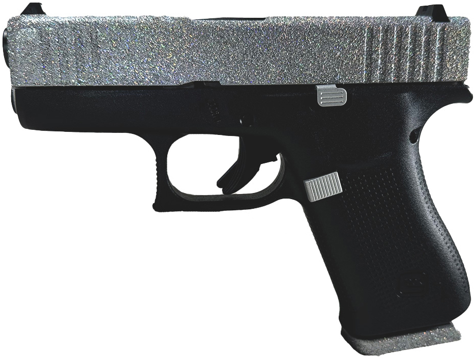 GLOCK 43X 9MM GLITTER GUNZ DIAMOND 3 GLOCK 43X 9MM GLITTER GUNZ DIAMOND
