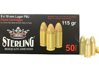 STERLING 9MM 115GR FMJ BRASS 50/1500