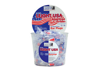 H/L USA PLUGS 100PR RED/WHITE/BLUE