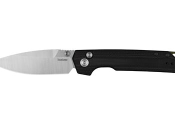KERSHAW IRIDIUM BUTTON LOCK 3.45" BK
