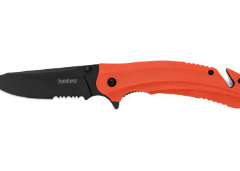 KERSHAW BARRICADE SRTD 3.5" ORG/BLK