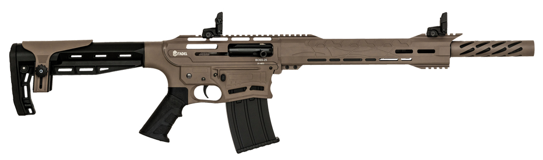 LSI CITADEL BOSS-25 12GA 18.75 SEMI 5 CHOKE FDE 3 LSI CITADEL BOSS-25 12GA 18.75 SEMI 5 CHOKE FDE