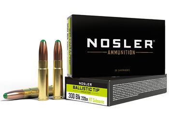 NOSLER 300BLK 220GR BT RN 20/400