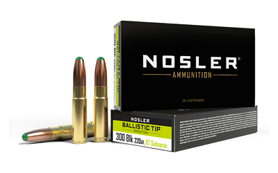 NOSLER 300BLK 220GR BT RN 20/400 3 NOSLER 300BLK 220GR BT RN 20/400