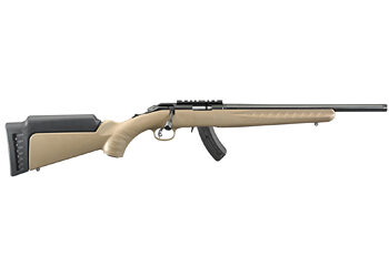 RUGER AMER RF 17HMR 16" FDE 15RD TB
