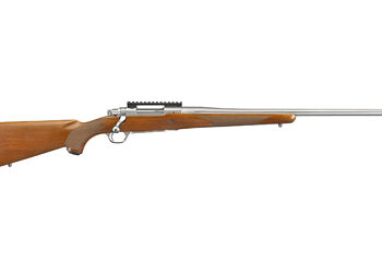 Alternative view of RUGER HWKEYE HNTR 7MM MAG 24" SS 3RD