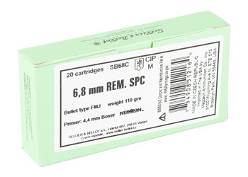 Alternative view of S&B 6.8SPC 110GR FMJ 20/1000