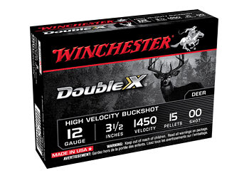 WIN DBLX 12GA 3.5" 00BK 15PLT 5/250