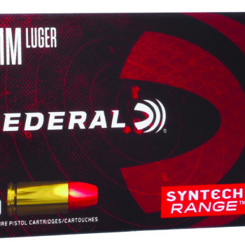 Federal AE9SJ2 American Eagle Syntech Range  9mmLuger 124gr Total Syntech Jacket Flat Nose 50 Per Box/10 Case