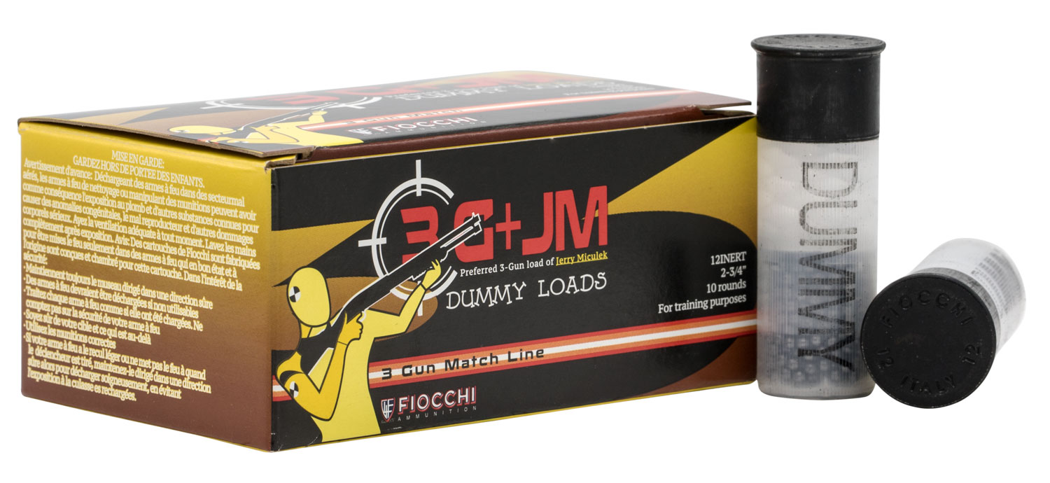 Fiocchi 12INERT Inert Dummy Rounds 12Gauge 10 Per Box/25 Case 3 Fiocchi 12INERT Inert Dummy Rounds 12Gauge 10 Per Box/25 Case