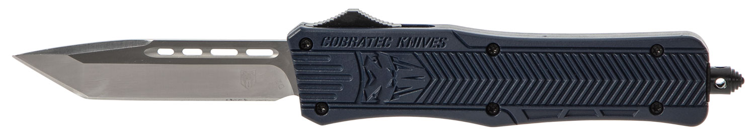 CobraTec Knives MNYCTK1MTNS CTK-1 Medium 3" OTF Tanto Plain D2 Steel Blade/NYPD Blue Aluminum Handle Features Glass Breaker Includes Pocket Clip 3 CobraTec Knives MNYCTK1MTNS CTK-1 Medium 3" OTF Tanto Plain D2 Steel Blade/NYPD Blue Aluminum Handle Features Glass Breaker Includes Pocket Clip