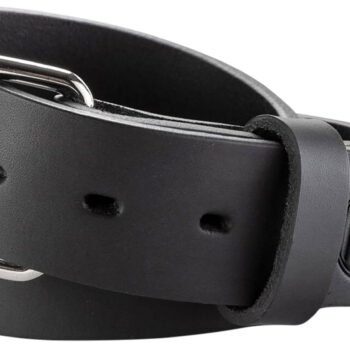 1791 Gunleather BLT013640SBLA 01  Gun Belt Stealth Black Leather 36/40 1.50" Wide Buckle Closure