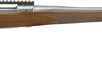 Ruger 57109 Hawkeye Hunter Full Size 300 Win Mag 3+1 24" Satin Stainless Steel Threaded Barrel, Picatinny Rail Steel Receiver, Fixed American Walnut w/Pistol Grip Stock