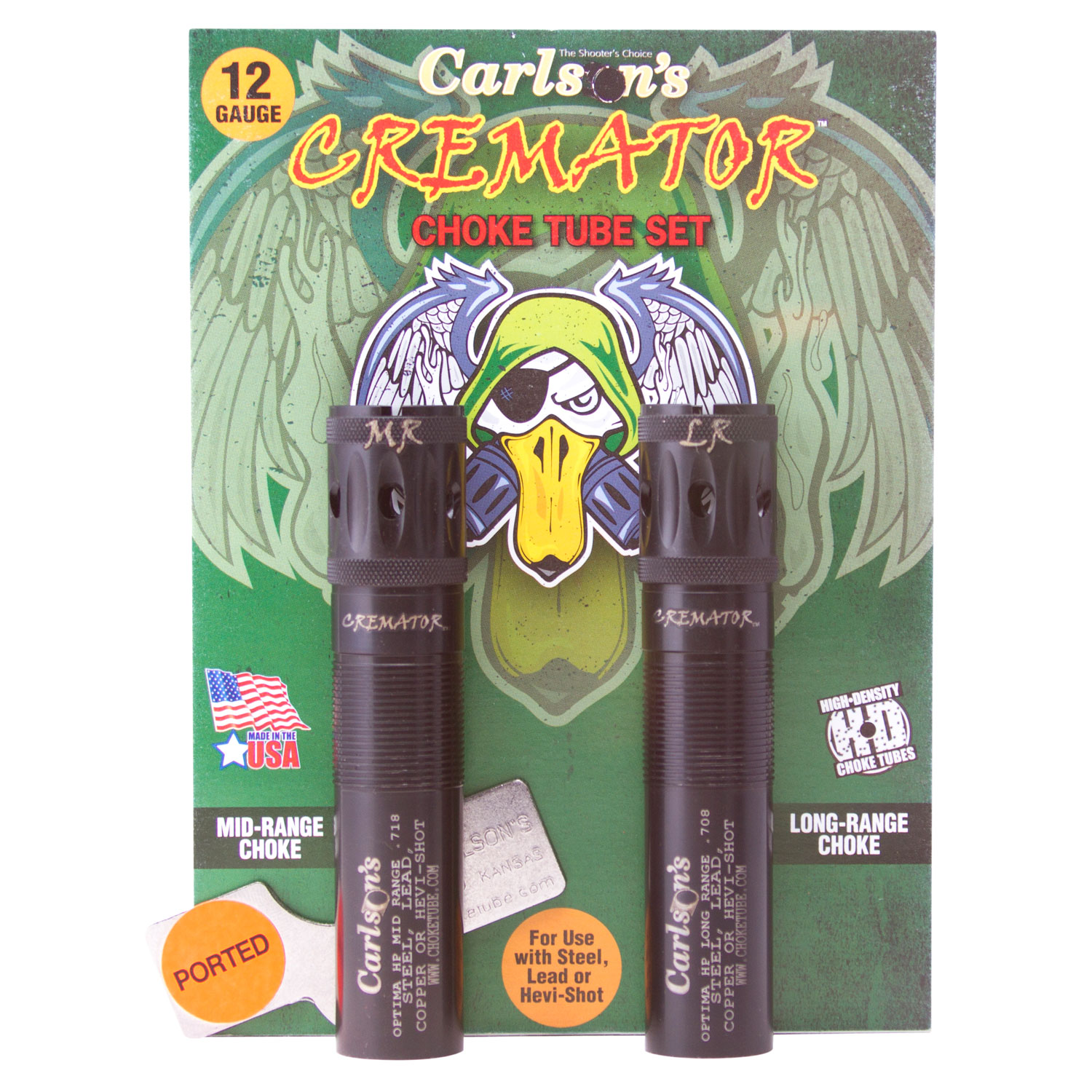 Carlson's Choke Tubes 11562 Cremator Beretta Optima HP 12 Gauge Mid/Long Range Ported 17-4 Stainless Steel 3 Carlson's Choke Tubes 11562 Cremator Beretta Optima HP 12 Gauge Mid/Long Range Ported 17-4 Stainless Steel