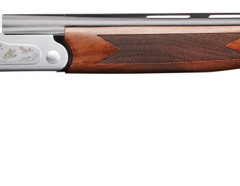 Charles Daly 930217 202  Full Size 20 Gauge Break Open 3" 2rd 26" Blued Over/Under Vent Rib Barrel, Engraved Quail Scene Silver Steel Grooved Receiver, Fixed Checkered Walnut Stock