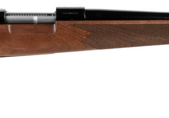 Winchester Repeating Arms 535203289 Model 70 Super Grade 6.5 Creedmoor Caliber with 4+1 Capacity, 22" Barrel, High Polished Blued Metal Finish & Satin Fancy Walnut Stock Right Hand (Full Size)