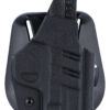 1791 Gunleather TACPDHOWBSHIELDBLKR Tactical Kydex OWB Black Kydex Paddle Fits S&W M&P Shield/S&W M&P Shield Plus 1 121770 1