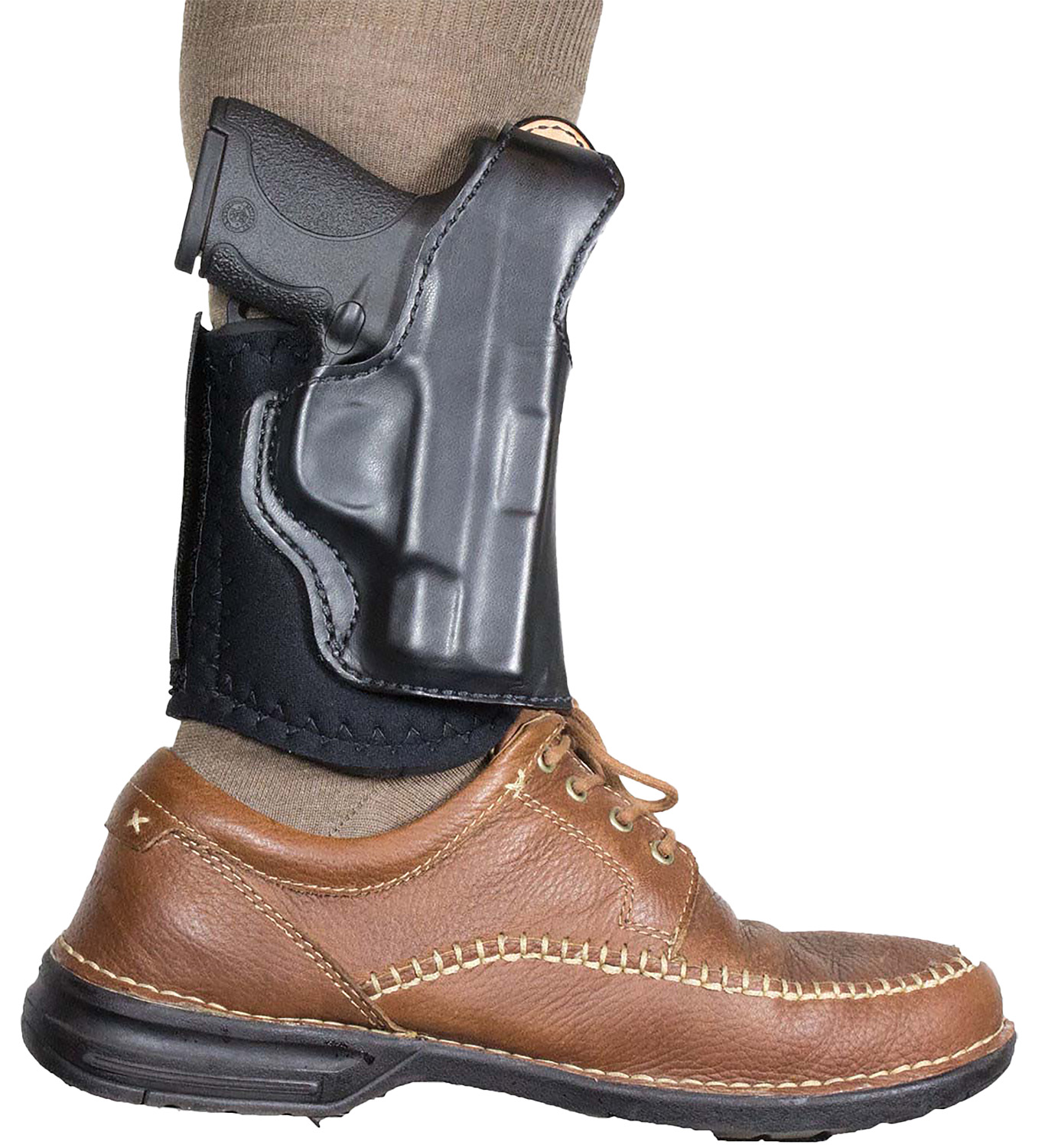 DeSantis Gunhide 014PC02Z0 Die Hard Rig Ankle Black Leather Fits Taurus 85 Fits S&W 36 Fits S&W 60 Fits 2-2.25" Barrel Right Hand 3 DeSantis Gunhide 014PC02Z0 Die Hard Rig Ankle Black Leather Fits Taurus 85 Fits S&W 36 Fits S&W 60 Fits 2-2.25" Barrel Right Hand